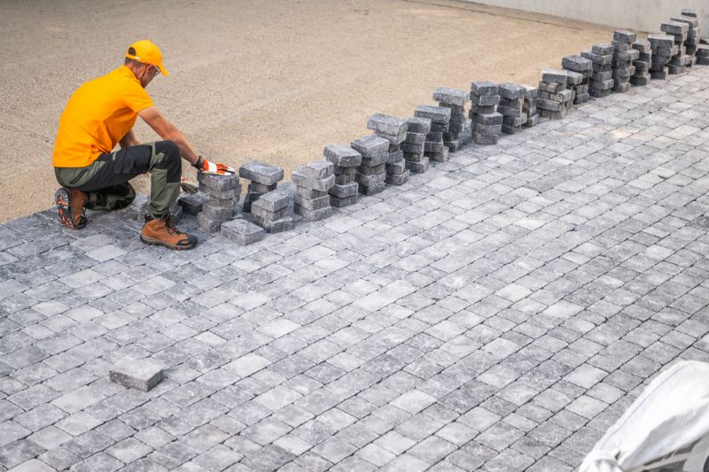 Paver Surface with Edging